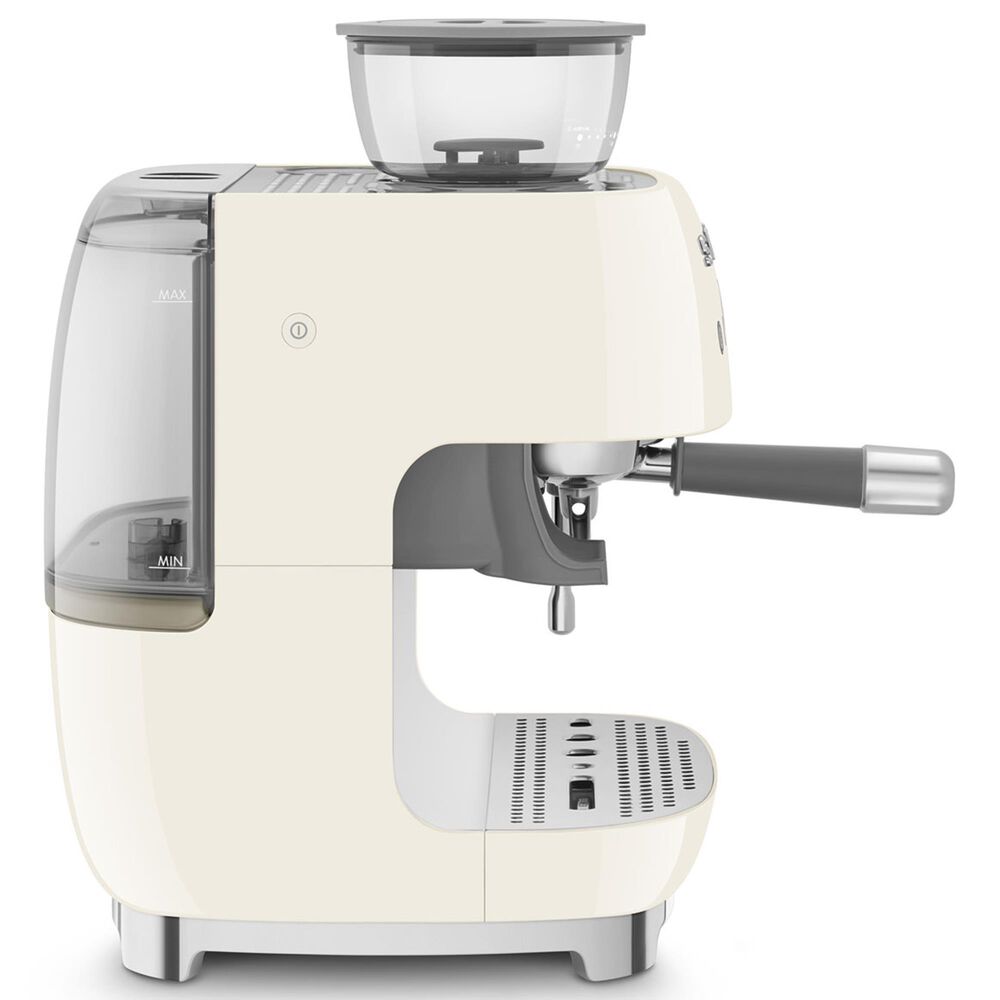 Smeg Espresso Manual Coffee Machine with Grinder in Cream, , large