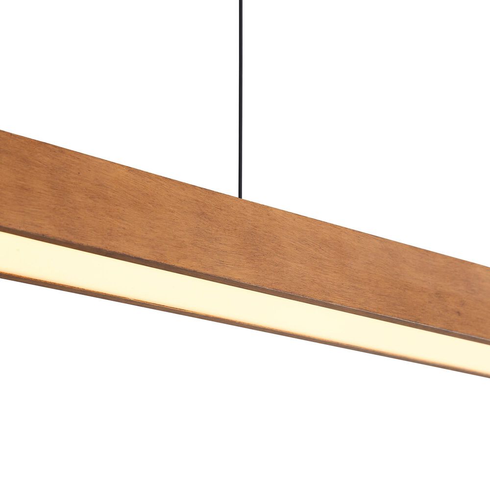 Golden Lighting Silva 1-Light Pendant in Black and Walnut, , large