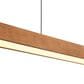 Golden Lighting Silva 1-Light Pendant in Black and Walnut, , large