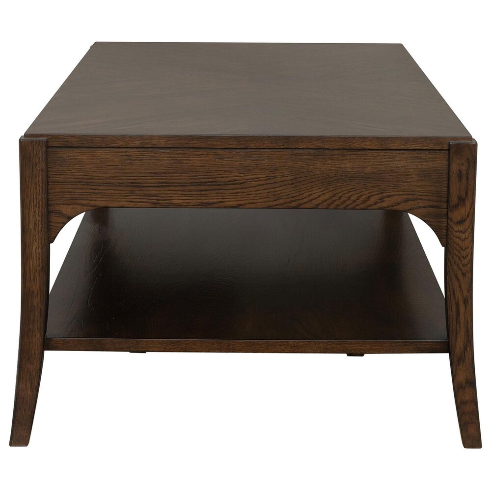 Flexsteel Sylvie 2-Drawer Rectangular Coffee Table in Chestnut, , large