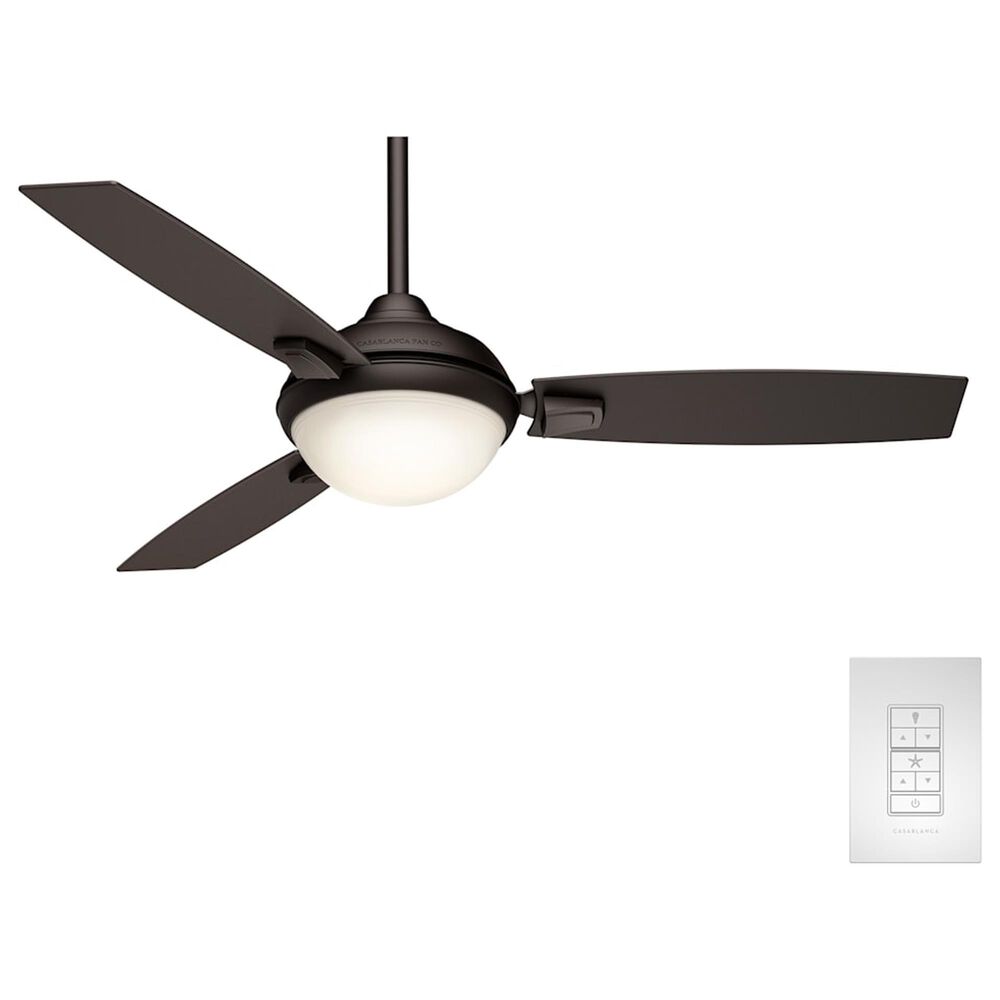 Hunter Verse 54" Outdoor Ceiling Fan with LED Light in Maiden Bronze, , large