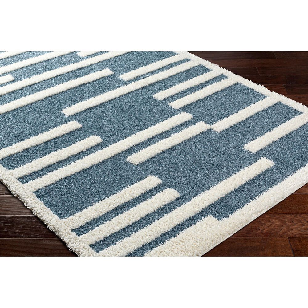 Surya Rodos 5&#39;3&quot; x 7&#39; Blue, Beige, Grey Area Rug, , large