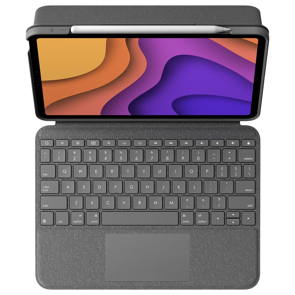 Logitech Folio Touch Backlit Keyboard Case with Trackpad for iPad Air in Oxford Grey, , large