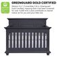 Oxford Baby Weston 2-Piece Crib and Dresser Nursery Set in Midnight Slate, , large