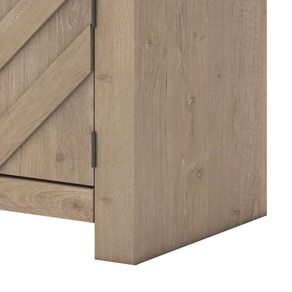 Ashley Cayboni 71&quot; Fireplace Console in Tan and Black, , large