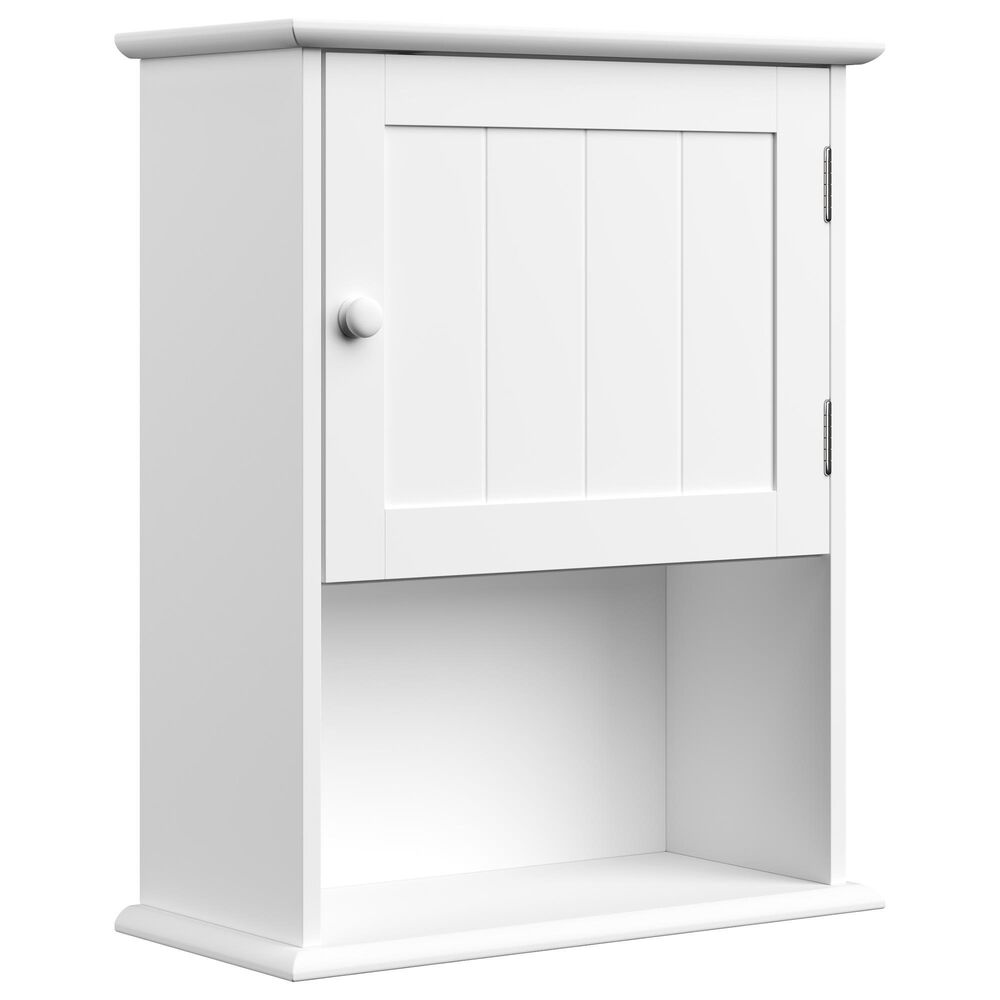 Timberlake Wall Mount Storage Cabinet in White, , large