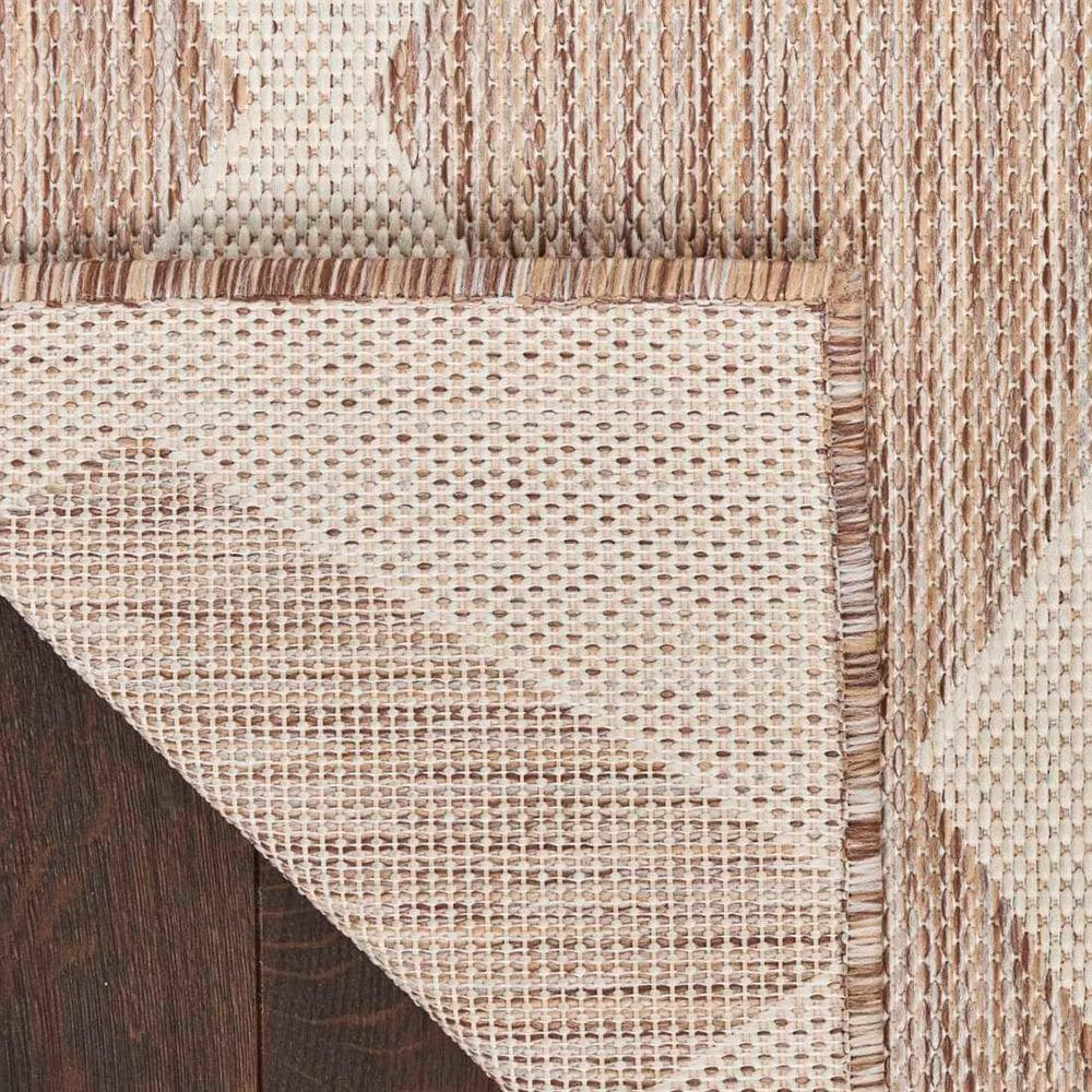 Nourison Positano Geometric Beige 7&#39; x 10&#39; Indoor/Outdoor Area Rug, , large