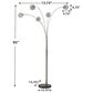 Ashley Winter Arc Lamp in Silver, , large