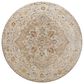 Surya Reina Tan, Light Gray, Medium Gray, Cream, Light Brown, Denim, Rust and Mustard 7"10" Round Area Rug, , large