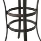 Hearth and Haven Patio Bar Table with Lattice Top and Umbrella Holder in Bronze, , large