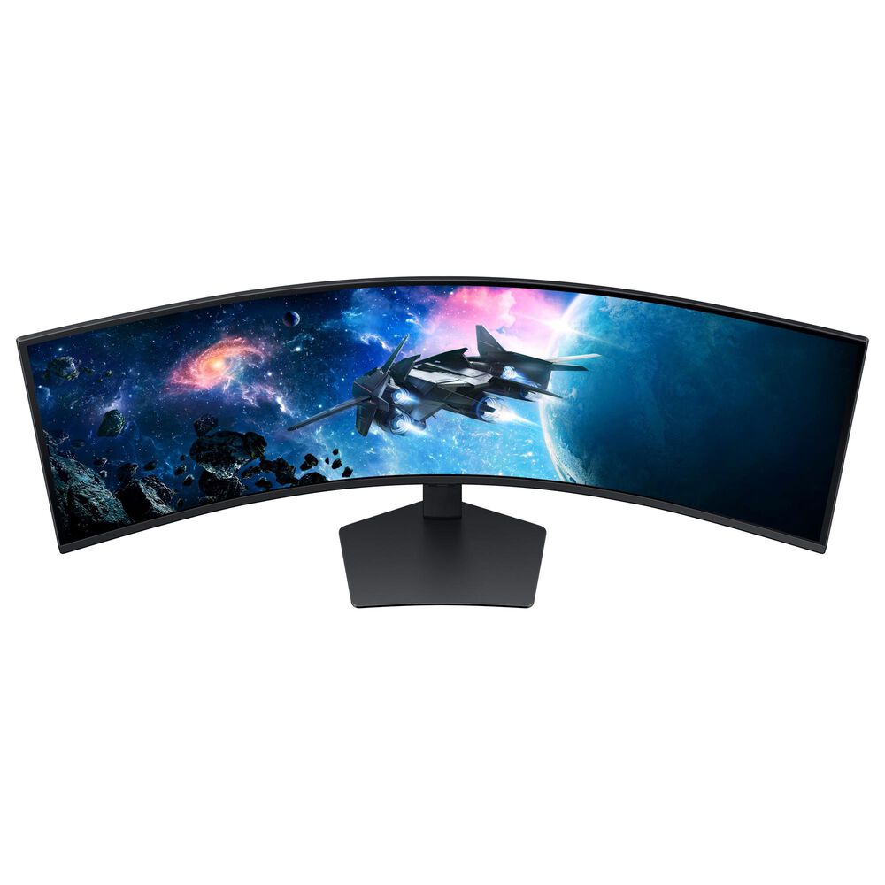 Samsung 49&quot; Odyssey Dual QHD Curved Gaming Monitor in Black, , large