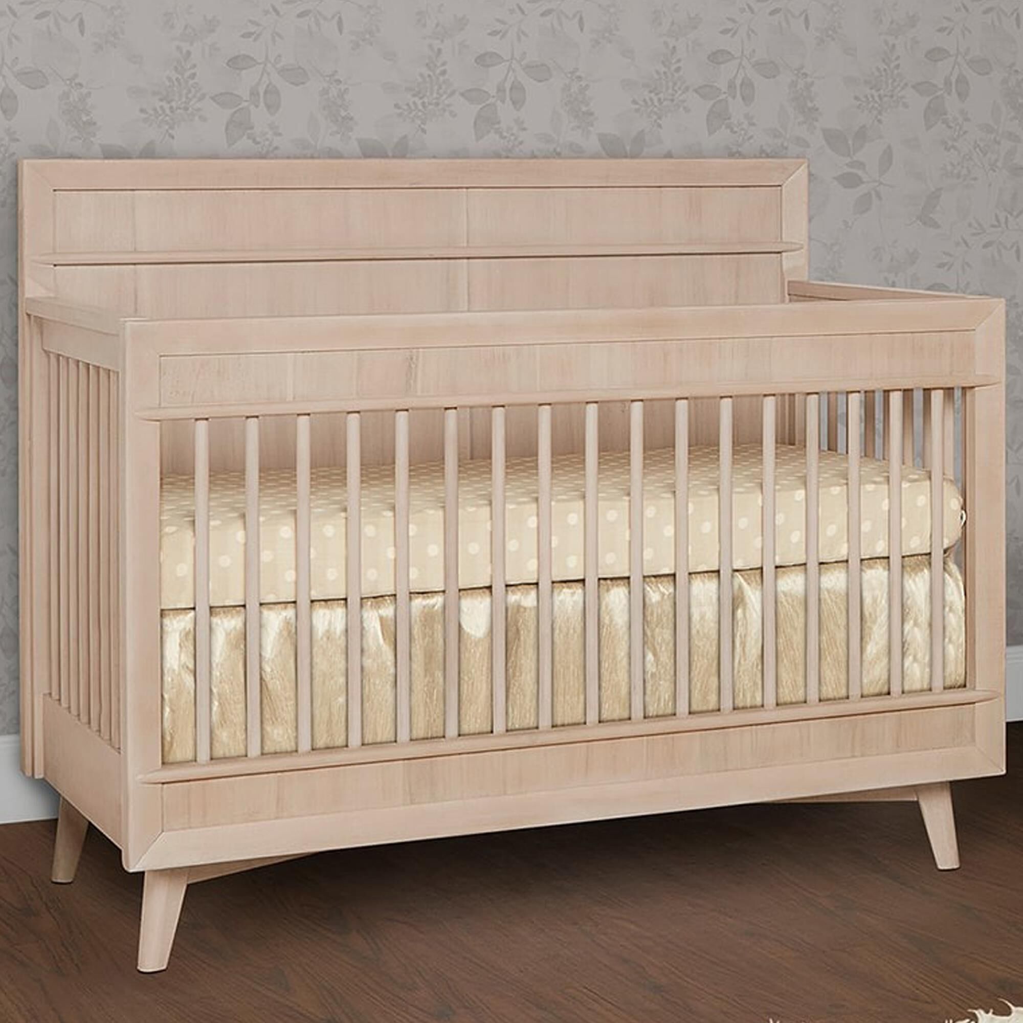 Evolur Antilia 4 In 1 Convertible Crib in Sand Castle Oak NFM