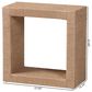 Baxton Studio Adonica End Table in Natural Brown, , large