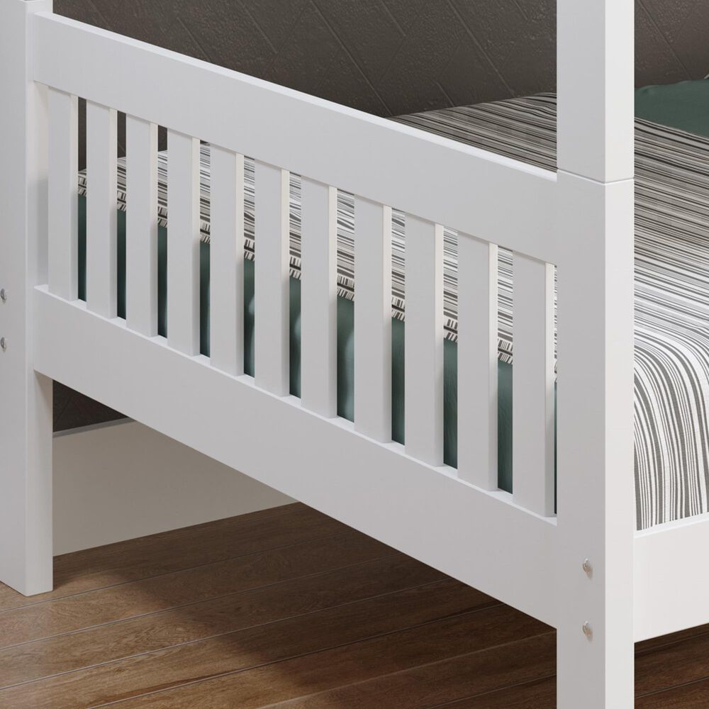 Forest Grove Full over Full Bunk Bed in White, , large