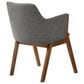 Blue River Arcadia and Renzo 5-Piece 48" Dining Set with Charcoal Cushion in Walnut, , large