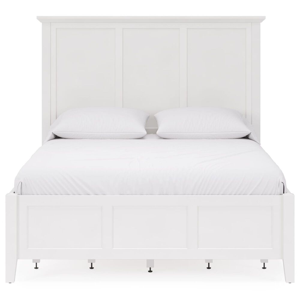 Urban Home Grace Queen 4-Drawer Platform Storage Bed in Snowfall White and Black, , large