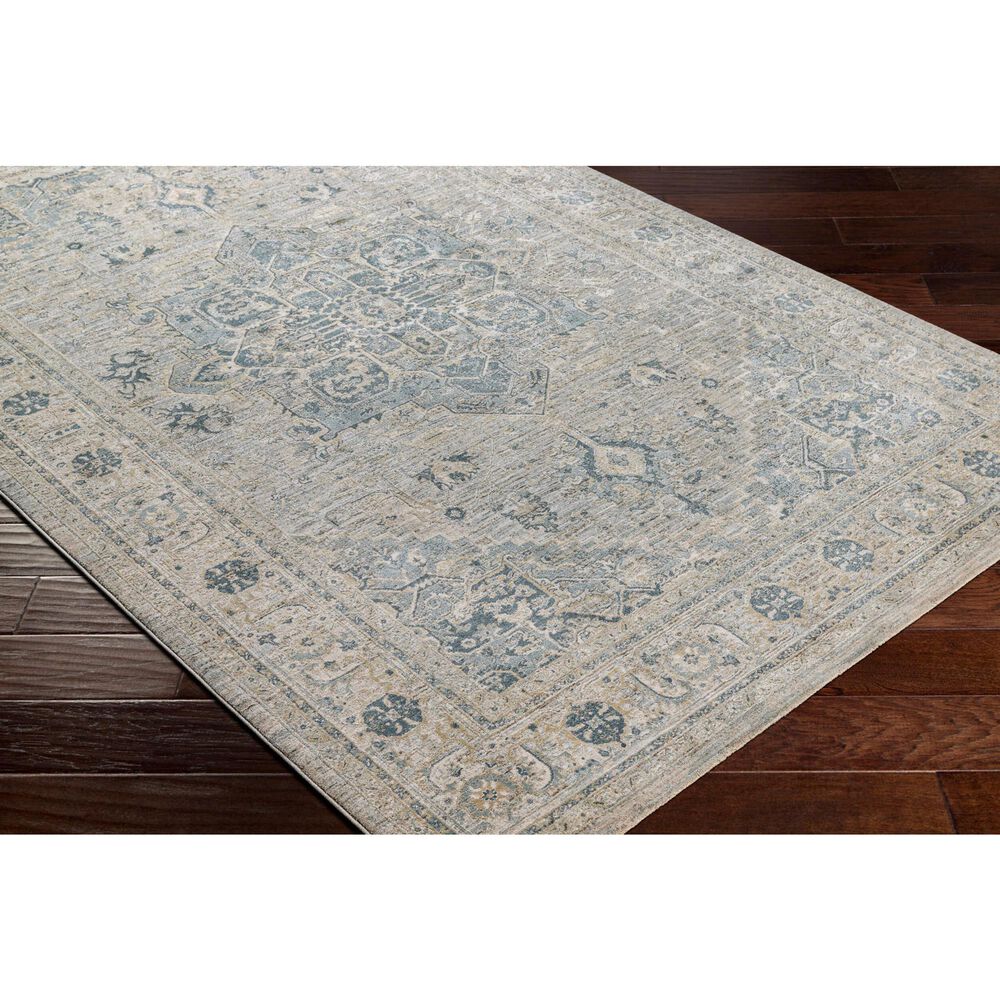 Surya Brunswick 6&#39;7&quot; x 9&#39;6&quot; Dusty Sage, Taupe, Light Gray, White, Pale Blue, Olive, Teal and Light Sage Area Rug, , large