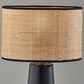 Adesso Sheffield Table Lamp and Shade in Black, , large