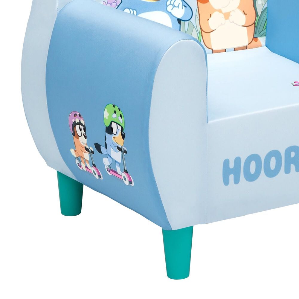 Delta Children Bluey Upholstered Toddler Chair in Blue, , large
