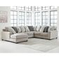 Signature Design by Ashley Ardsley 4-Piece Sectional with Chaise in Pewter, , large