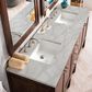 James Martin Vanities Addison 72" Double Bathroom Vanity in Mid-Century Acacia with 3 cm Victorian Silver Quartz Top and Rectangular Sinks, , large