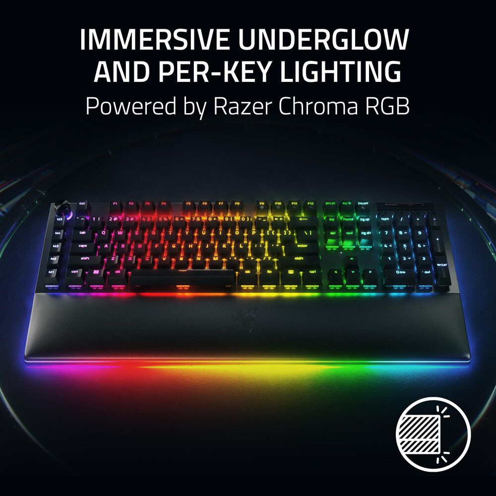 Razer BlackWidow V4 Pro Green Switch Keyboard in Black, , large