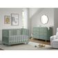 Oxford Baby Meridian 3-in-1 Convertible Crib in Olive Green, , large
