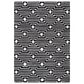 Safavieh Micro-Loop MLP166H 4" x 6" Charcoal and Ivory Area Rug, , large