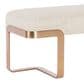 Hooker Furniture Eleana Upholstered and Metal Bench in Beige, , large