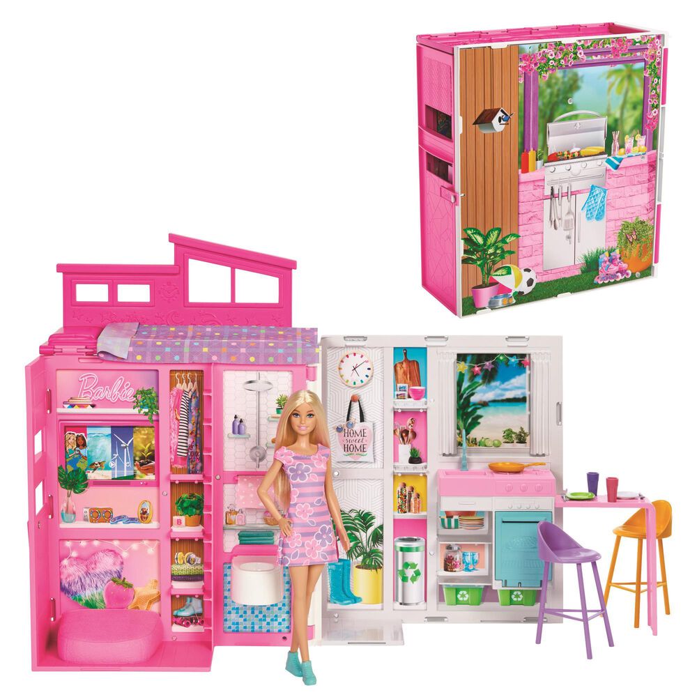 Barbie Getaway House Doll and Playset, , large