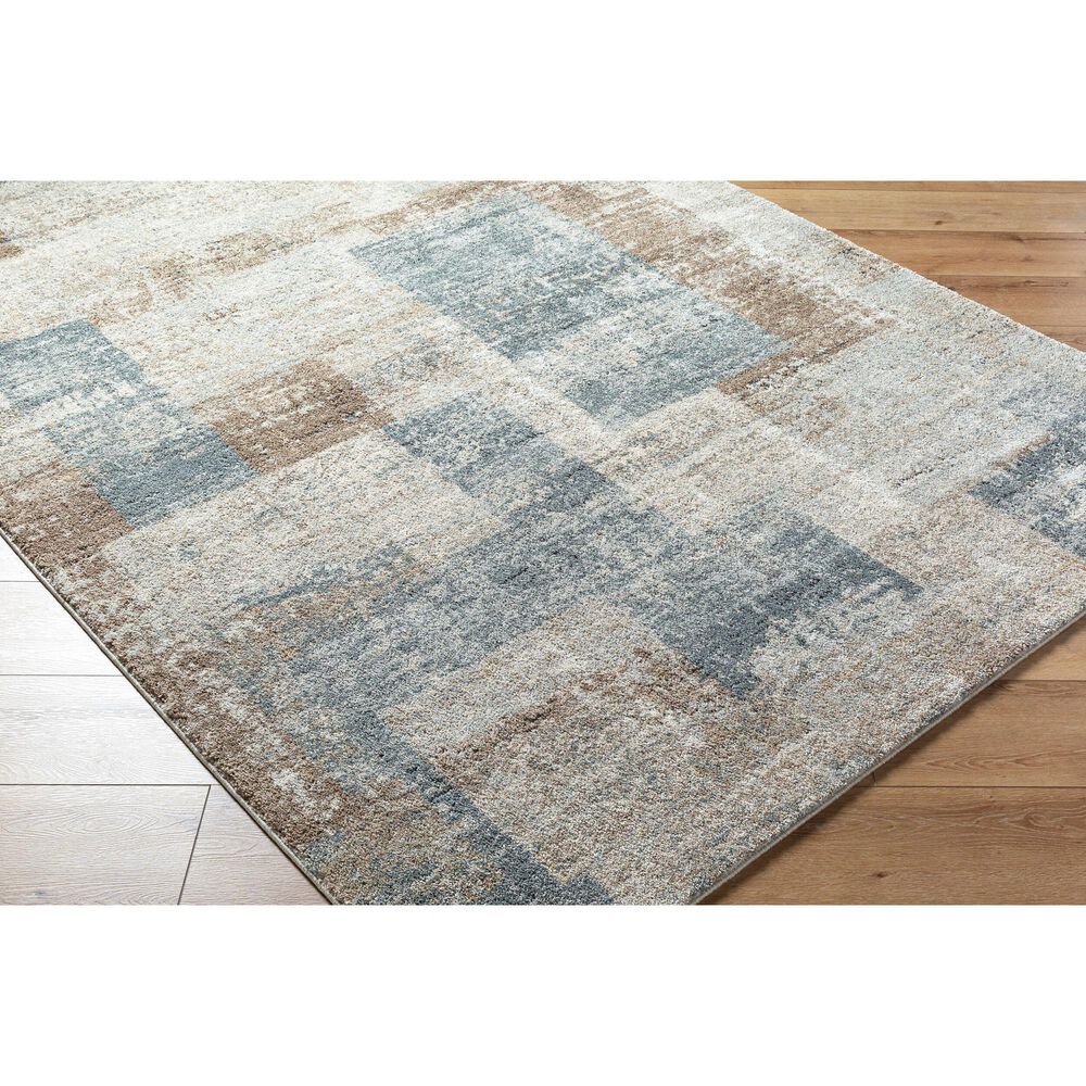Surya Avellino 5&#39;3&quot; x 7&#39; Light Beige, Light Gray, Gray, Tan, Deep Teal and Light Olive Area Rug, , large