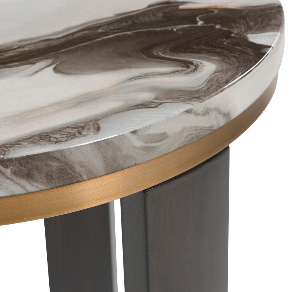 Ashley Jazmore End Table in Brown and Brass, , large
