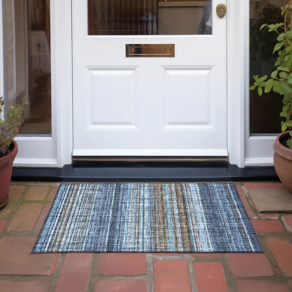 Dalyn Rug Company Portico PO2 Navy 1&#39;8&quot; x 2&#39;6&quot; Area Rug, , large