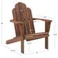 Linon Home Decor Adirondack Patio Chair in Acorn, , large