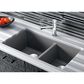 Blanco Precis 33" 1-3/4 Double Bowl Kitchen Sink in Cinder, , large