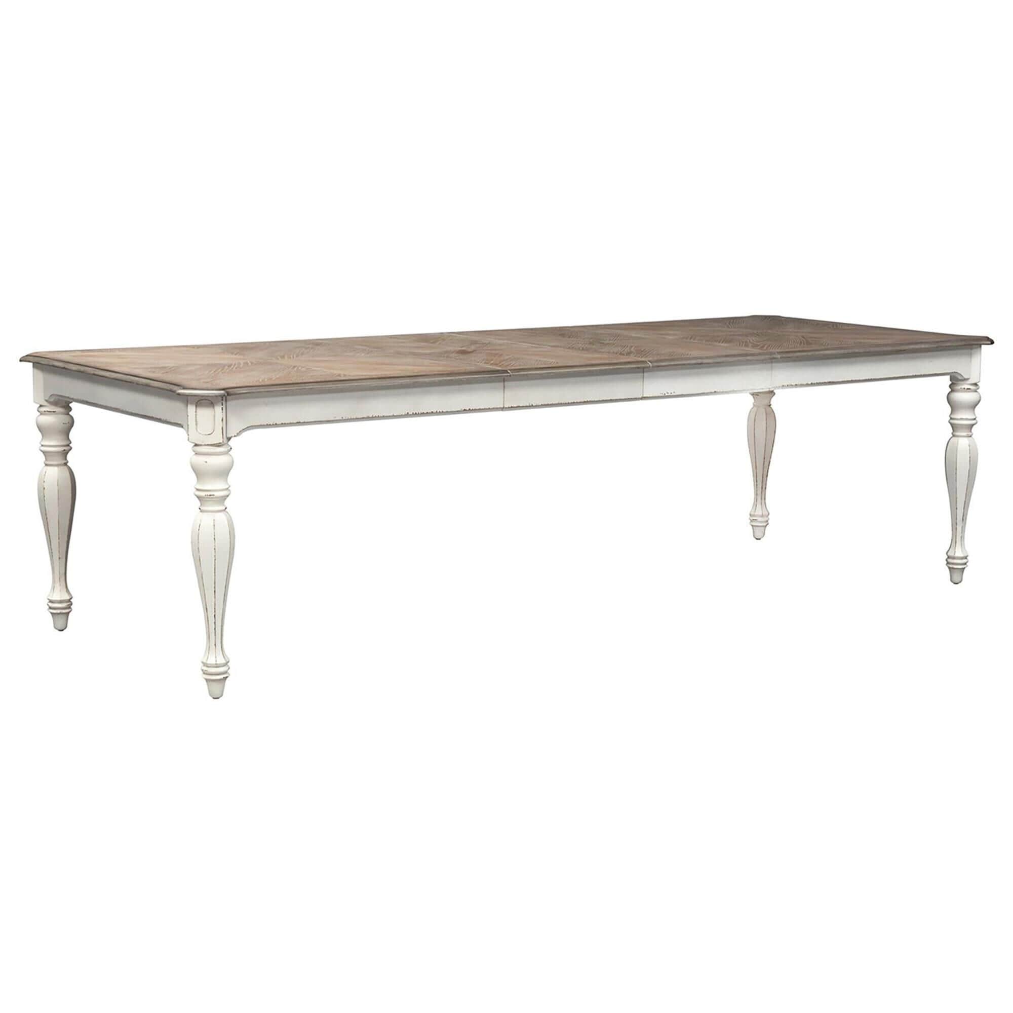Belle Furnishings Magnolia Manor Dining Table in Antique White