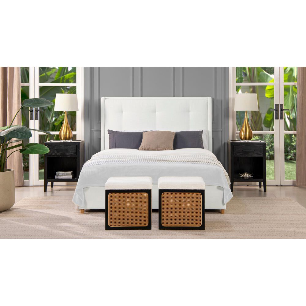 Jennifer Taylor Home Miramar Queen Platform Bed in Antique White, , large