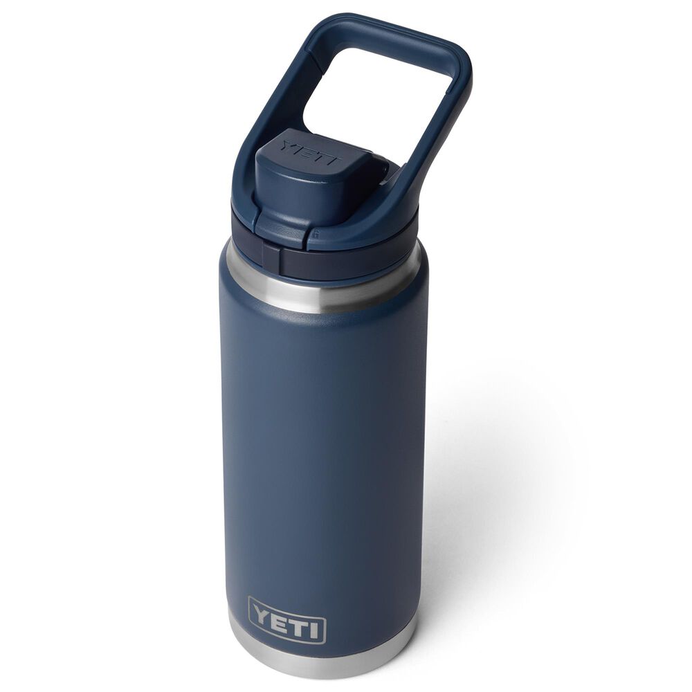 YETI Rambler 26 Oz Water Bottle with Flip Chug Cap in Navy, , large