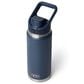 YETI Rambler 26 Oz Water Bottle with Flip Chug Cap in Navy, , large