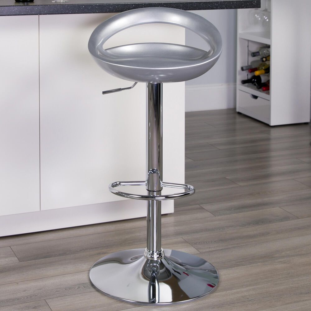 Flash Furniture Adjustable Barstool in Gray, , large