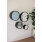 Kalalou Wall Mirror in Antique Black (Set of 3), , large