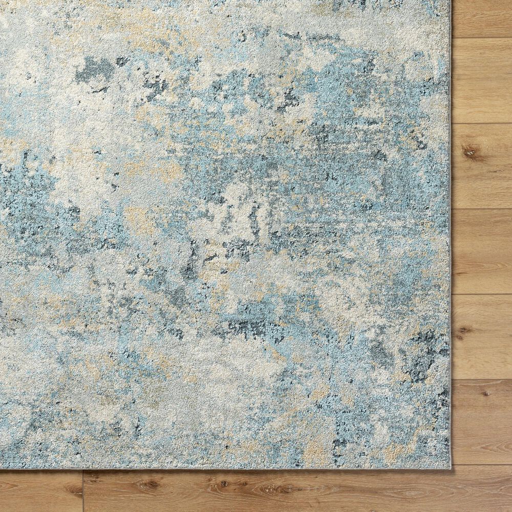 Surya Avellino 6'7" x 9'2" Light Beige, Pale Blue, Tan, Deep Teal, Gray, Denim and Light Olive Area Rug, , large
