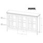 Fallridge Brava 71" 6-Door Entertainment Console in Vintage Green, , large