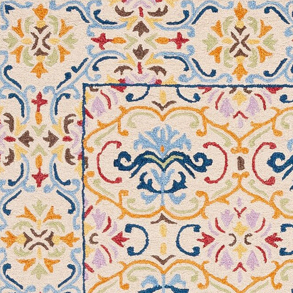 Safavieh Micro-Loop 2&#39;3&quot; x 9&#39; Beige and Blue Runner, , large