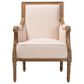 Baxton Studio Chavanon Accent Chair in Light Beige, , large