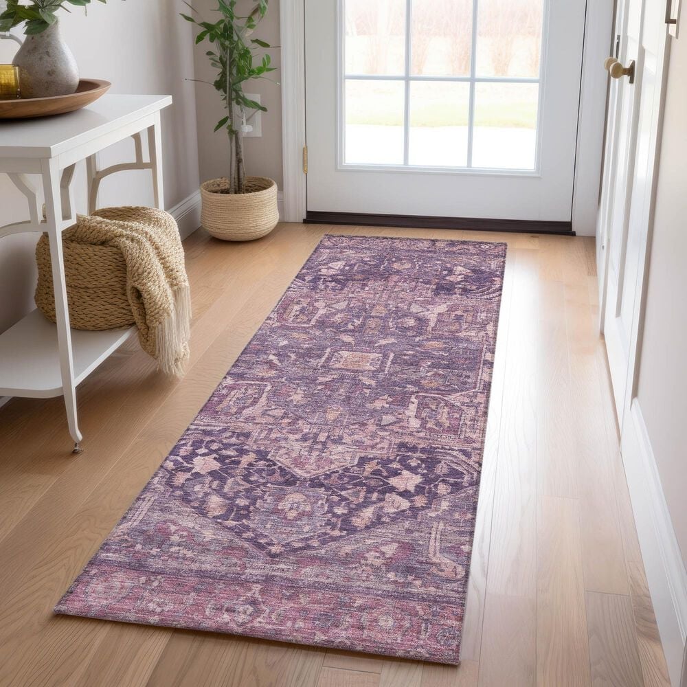 Dalyn Rug Company Solace SL14 2&#39;3&quot; x 7&#39;6&quot; Eggplant Runner, , large