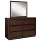 Millenium Dilenno 6-Drawer Dresser and Mirror in Dark Brown, , large