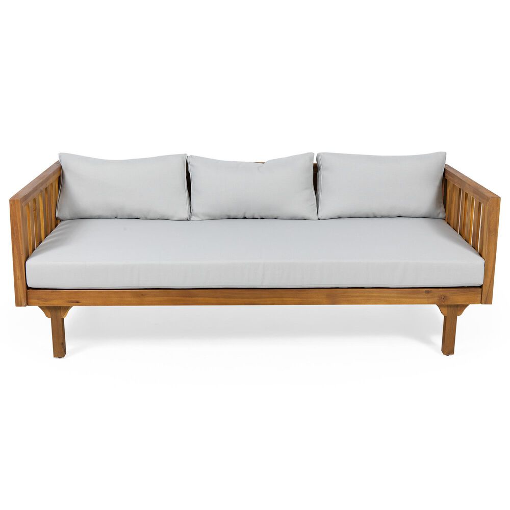 Hearth and Haven Claremont Outdoor Sofa Daybed in Beige, , large