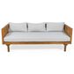 Hearth and Haven Claremont Outdoor Sofa Daybed in Beige, , large