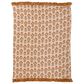 Creative Coop Cozy 60"x 50" Cotton Slub Printed Throw with Velvet Ruffle in Multicolor, , large